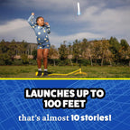 Jr Glow Rocket Launcher for Kids, 7 Rockets - Glow in the Dark | Fun Outdoor Toys for Boys & Girls, Ages 3 & up - Soft Foam Blaster Set Soars up to 100Ft - STEM Toys for outside & Backyard