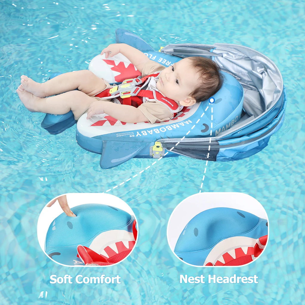 Baby Pool Float Vip 5 Dropshipping Blackproof Pool Mat for Infant Non-Inflatable Natation Buoy with Parasol Beach Toys