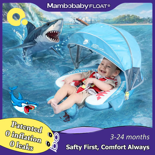 Baby Pool Float Vip 5 Dropshipping Blackproof Pool Mat for Infant Non-Inflatable Natation Buoy with Parasol Beach Toys